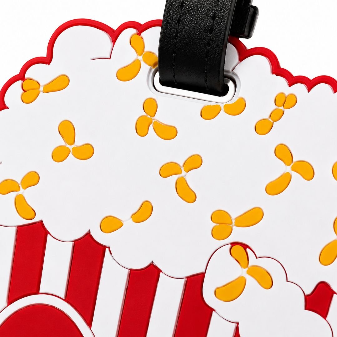 Popcorn Silicone Luggage Tag | Premium Travel Bag Tag with Hidden Personal Information Card | for Suitcases, Cabin Bags & Backpacks - Image 3