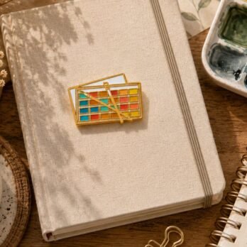 Artist Watercolour Palette Enamel Lapel Pin | Creative Badge