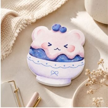 Bear Sticky Notes – Blueberry Sand Ice Post-It Style Notes, 30 Sheets
