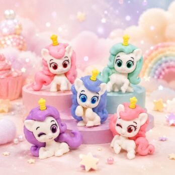 DIY Pony Unicorn Erasers Set of 5 – Premium Cute Erasers