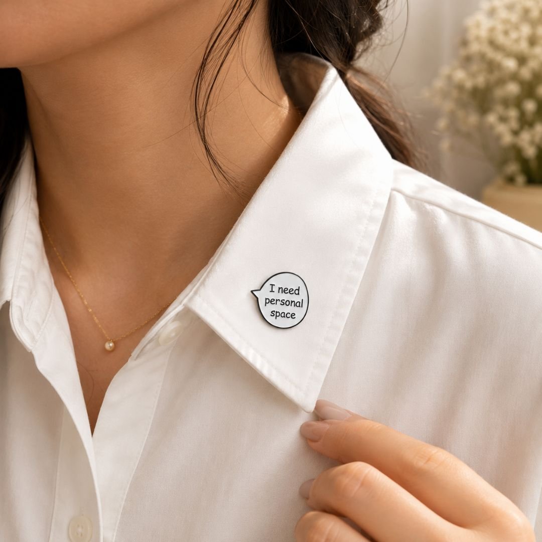I Need Personal Space Enamel Pin – Funny Lapel Pin - Image 2