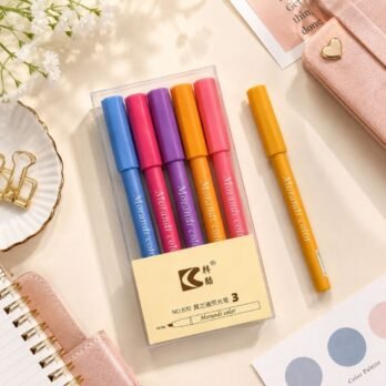 Morandi Highlighters Set of 6 | Assorted Colour Markers for Study & Journaling