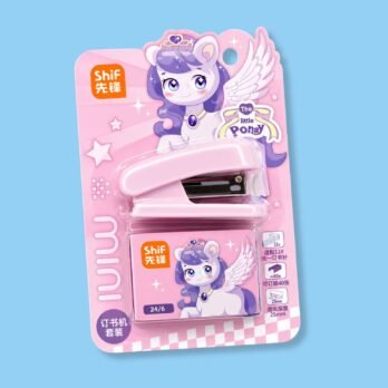 Pink Princess Pony Stapler Set | Cute Mini Stapler with Staples
